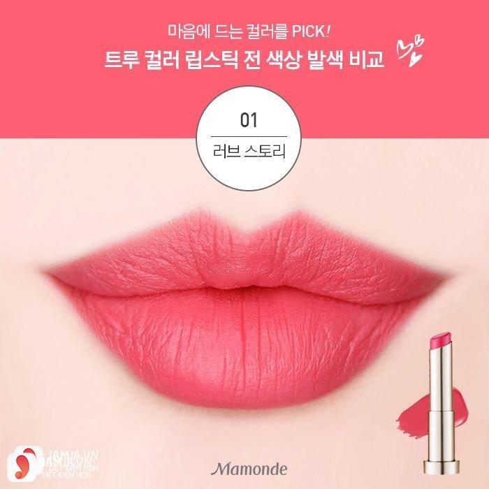 Mamonde True Color Lipstick màu 01 Love Story