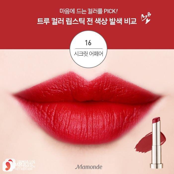 Mamonde True Color Lipstick màu 16 Secret Affair