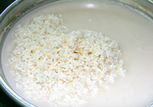Cách làm bột gạo cho bé ăn dặm-5