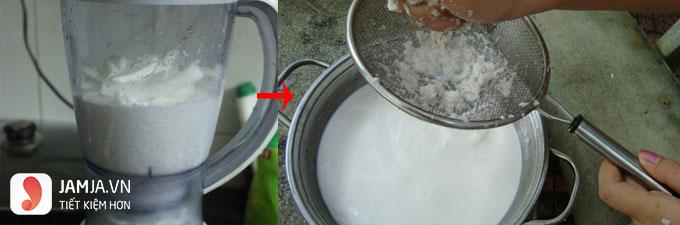 cách làm nước cốt dừa ăn chè thái-5