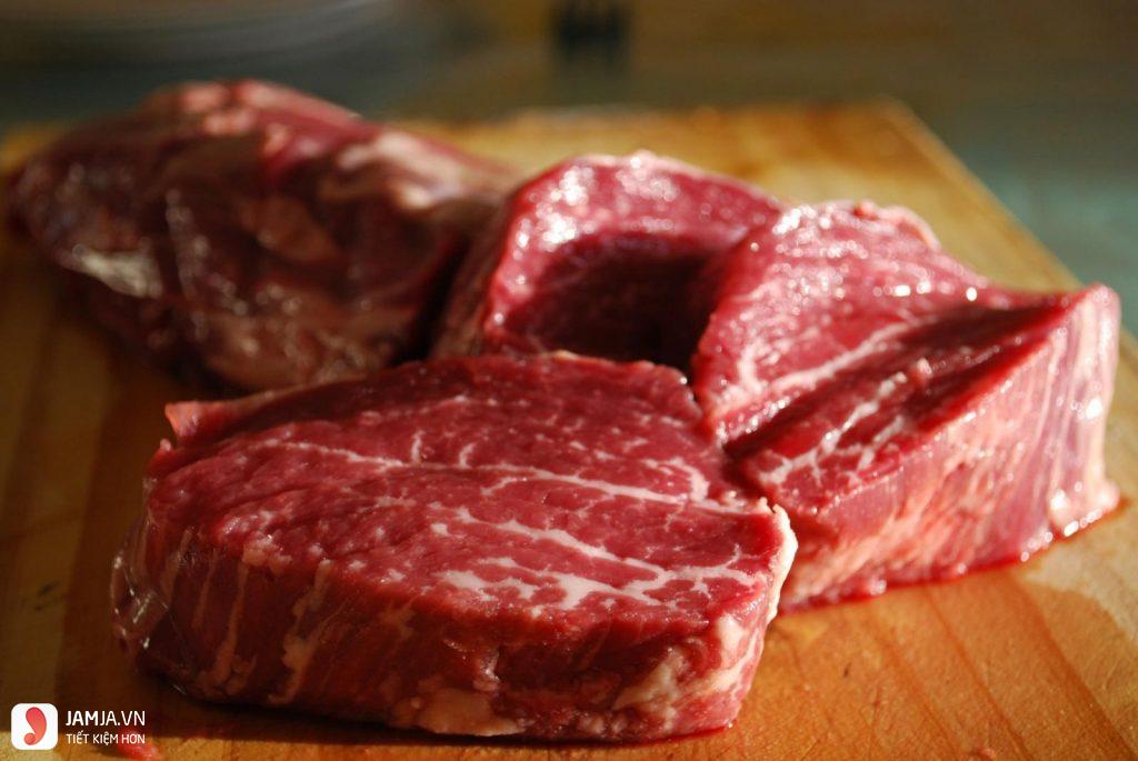 giá trị dinh dưỡng của thịt bò