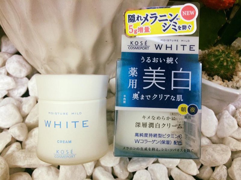 Kem dưỡng trắng da nhật Kose Moisture Mild White Cream