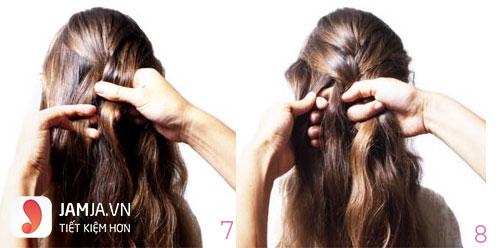 Cách tự tết tóc đuôi sam 4