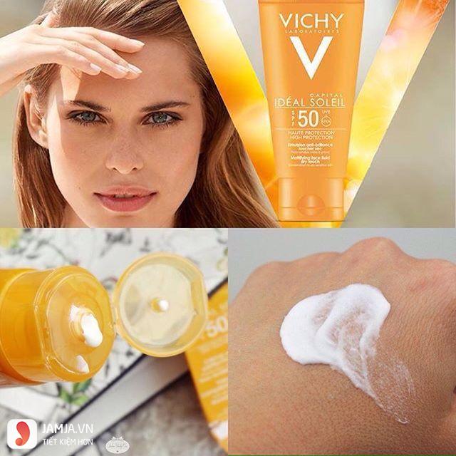 Kem chống nắng Vichy Ideal Soleil SPF 50 Mattifying Face Fluid Dry Touch-2