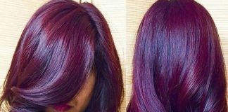 nhuộm tóc tự nhiên màu tím