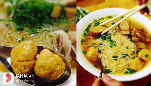 Quán ăn ngon ở Hà Nội vào buổi tối-bún viên tôm