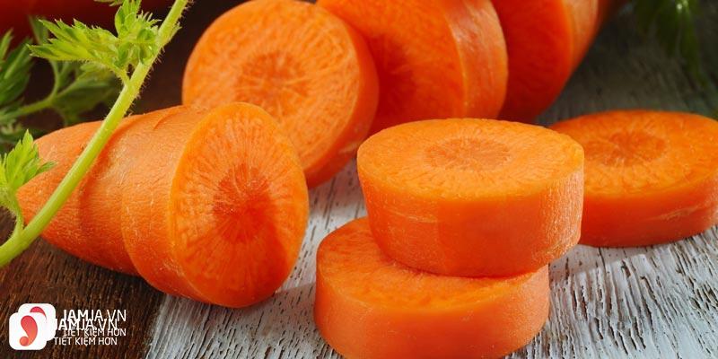 vitamin a trong cà rốt
