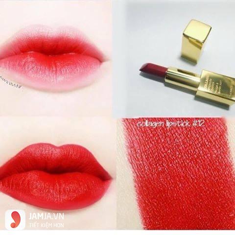 Bảng màu son Collagen Ampoule Lipstick The Face Shop 1