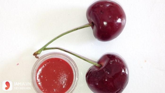 cách làm son môi từ thiên nhiên với quả cherry