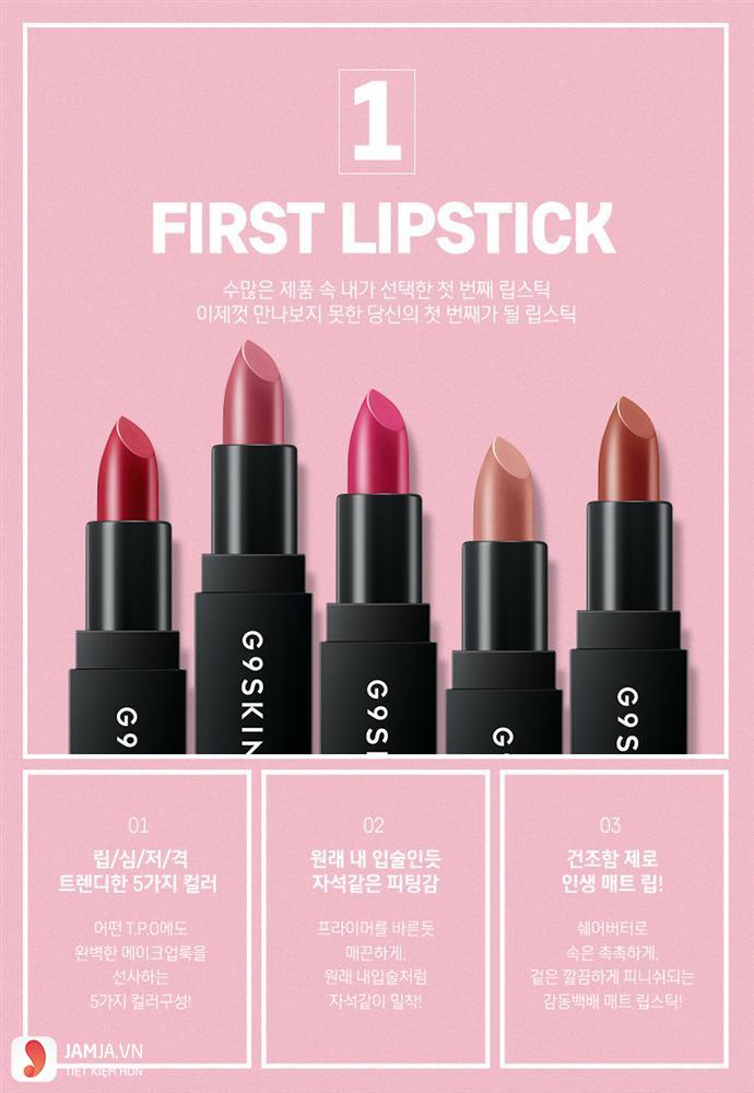 G9Skin First Lipstick review 3