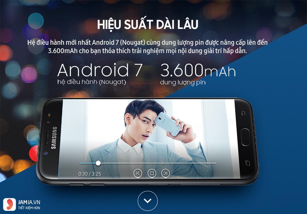 Samsung J7 pro có sạc nhanh không?