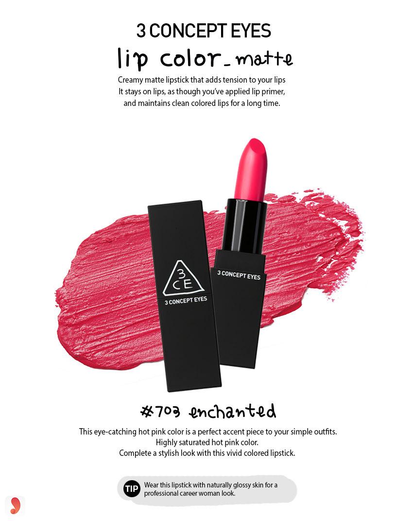 3CE Matte Lip Color- No 703 3