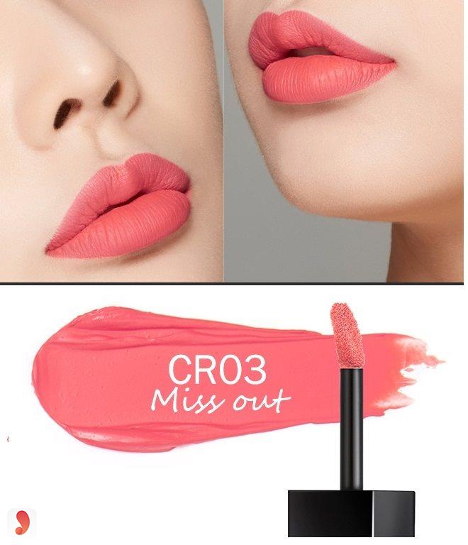 A'pieu color lip stain matte fluid CR 03 Miss Out 1