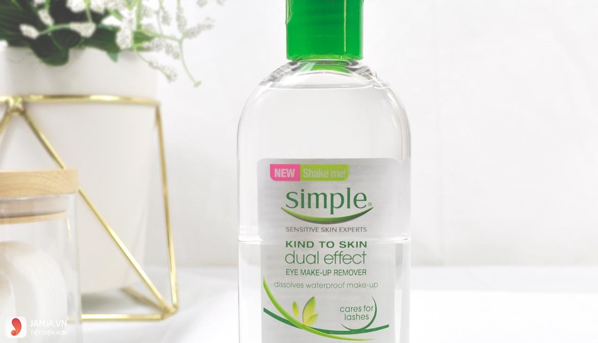 Simple Kind To Skin Dual Effect Eye Make- up Remover 3