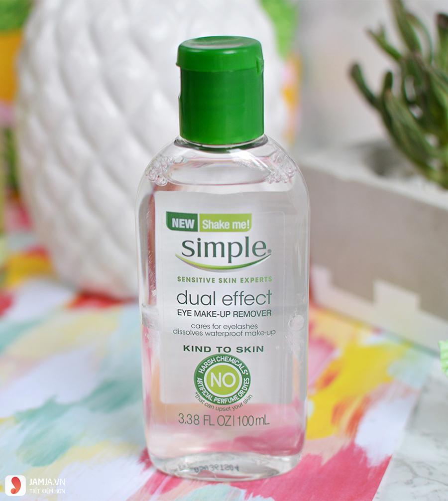 Simple Kind To Skin Dual Effect Eye Make- up Remover 5