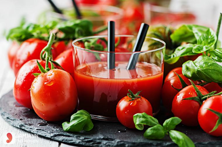 cách làm nước ép cà chua đơn giản tại nhà