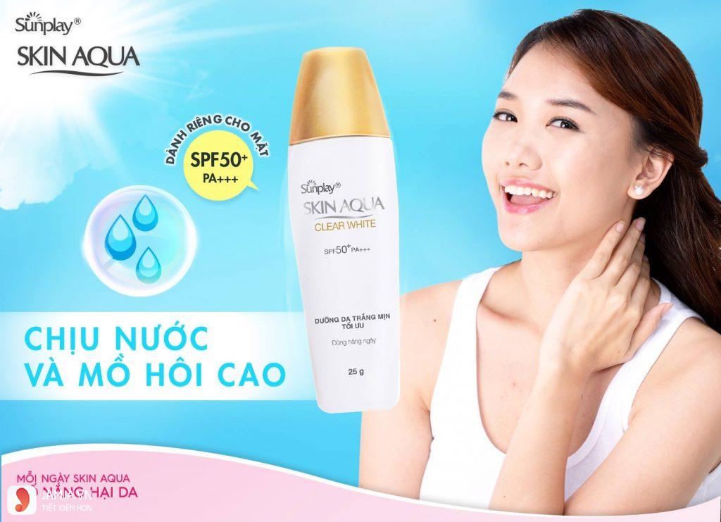 Kem chống nắng Sunplay Skin Aqua Clear White SPF50+ PA++++