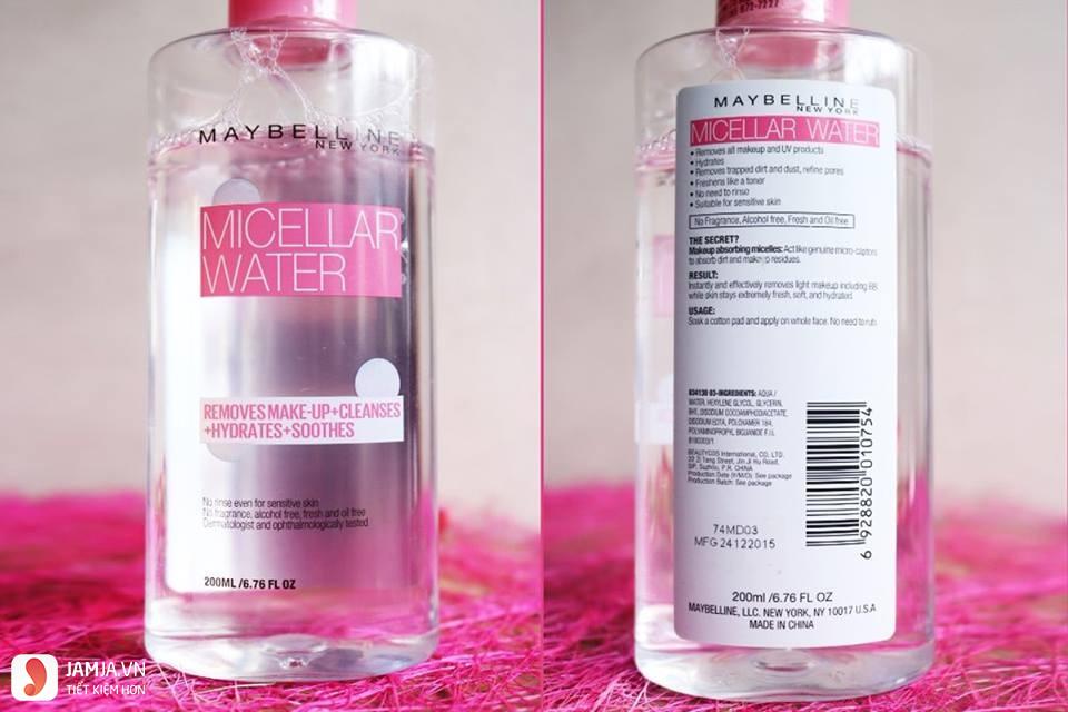 nước tẩy trang  Maybelline MICELLAR WATER 1