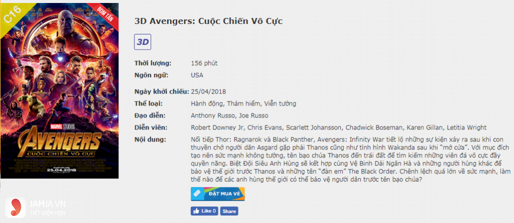 Review Avengers: Cuộc chiến vô cực 