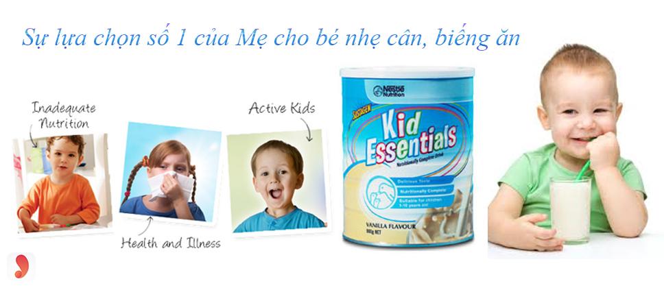 Hướng dẫn pha sữa Kid Essentials đủ tỉ lệ