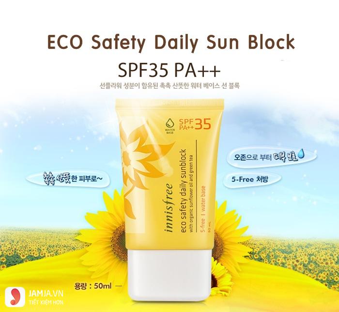 Kem chống nắng vật lý Innisfree Eco Safety Daily Sunblock