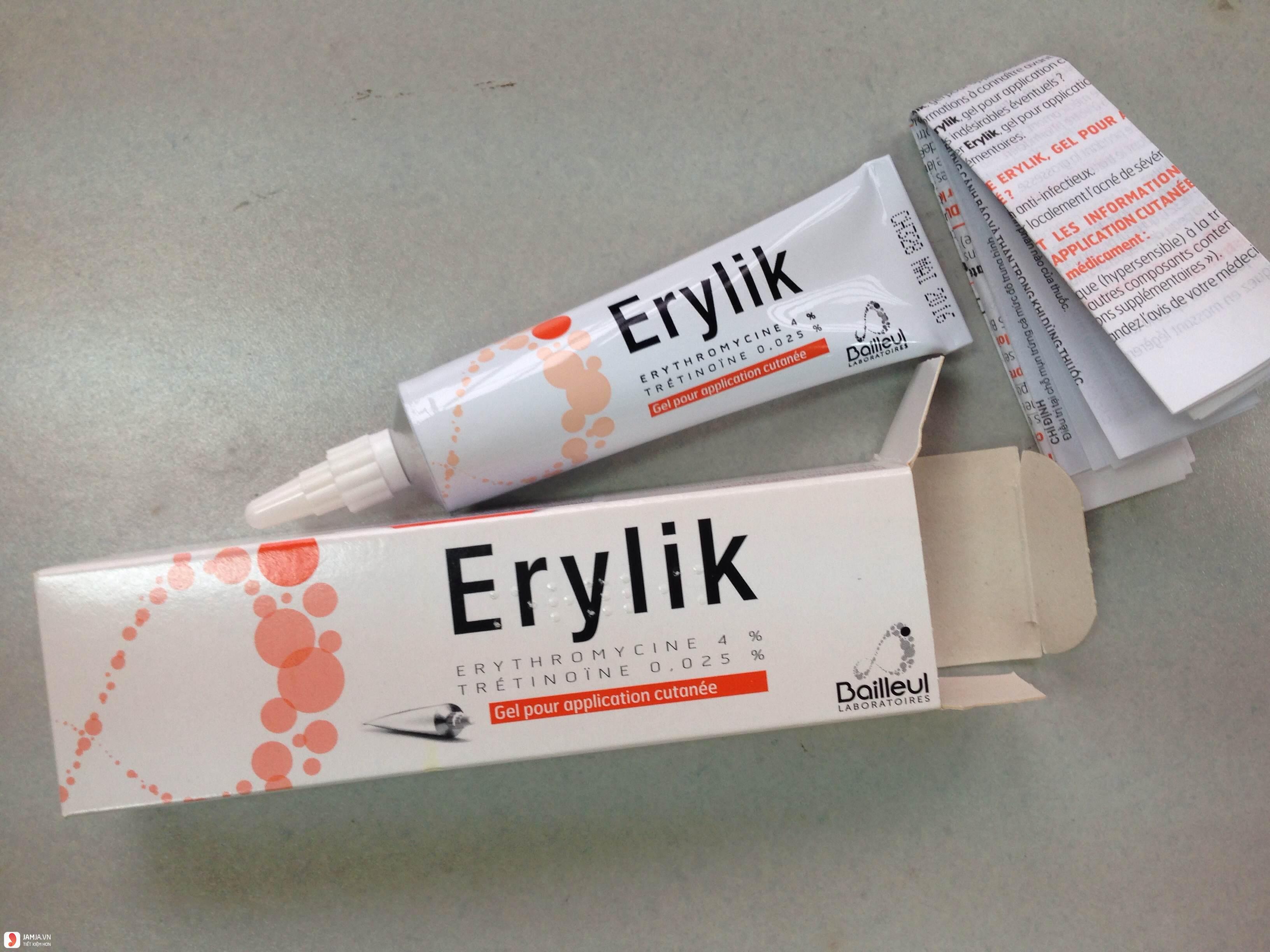 Thuốc trị mụn Erylik giá bao nhiêu? Review chi tiết