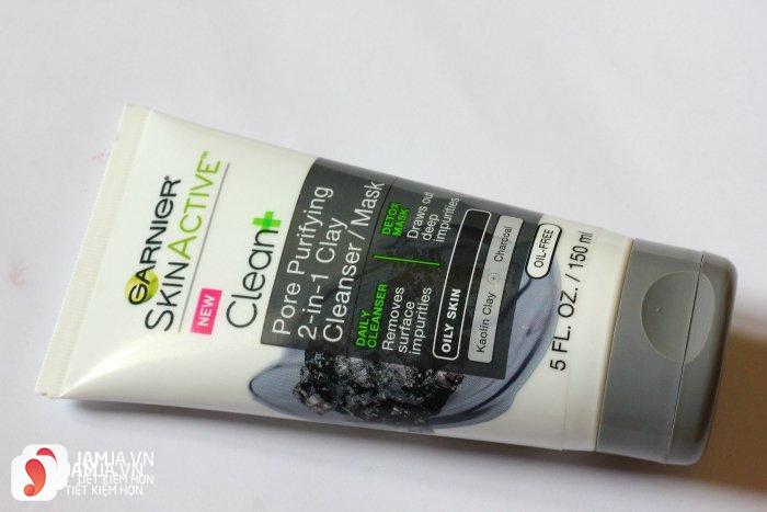 Garnier SkinActive Clean + Pore Purifying 2-in-1 Clay Cleanser Mask