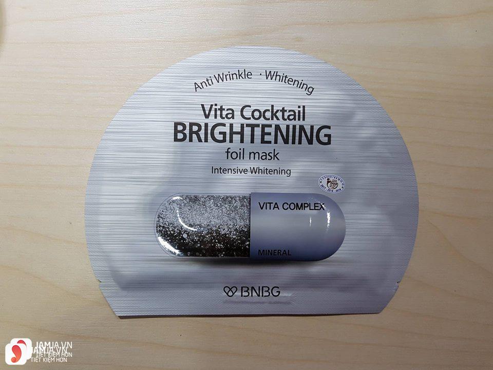 Review chi tiết mặt nạ Vita Cocktail Foil Mask 2