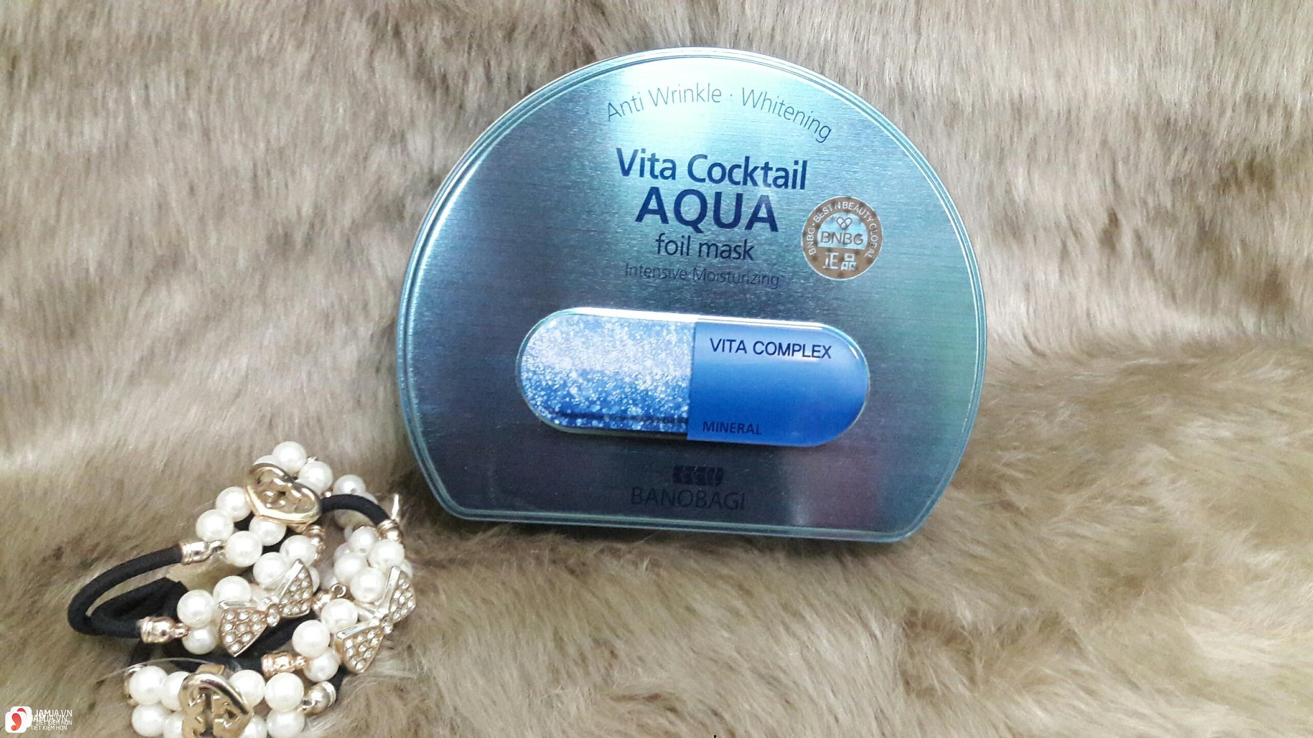 Review chi tiết mặt nạ Vita Cocktail Foil Mask 8