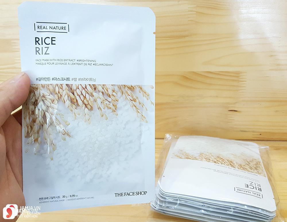 Review mặt nạ The Face Shop Real Nature Rice Riz Mask Sheet 2
