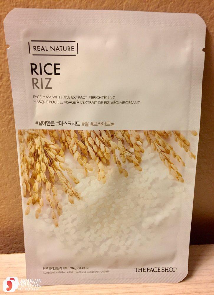 Review mặt nạ The Face Shop Real Nature Rice Riz Mask Sheet 5