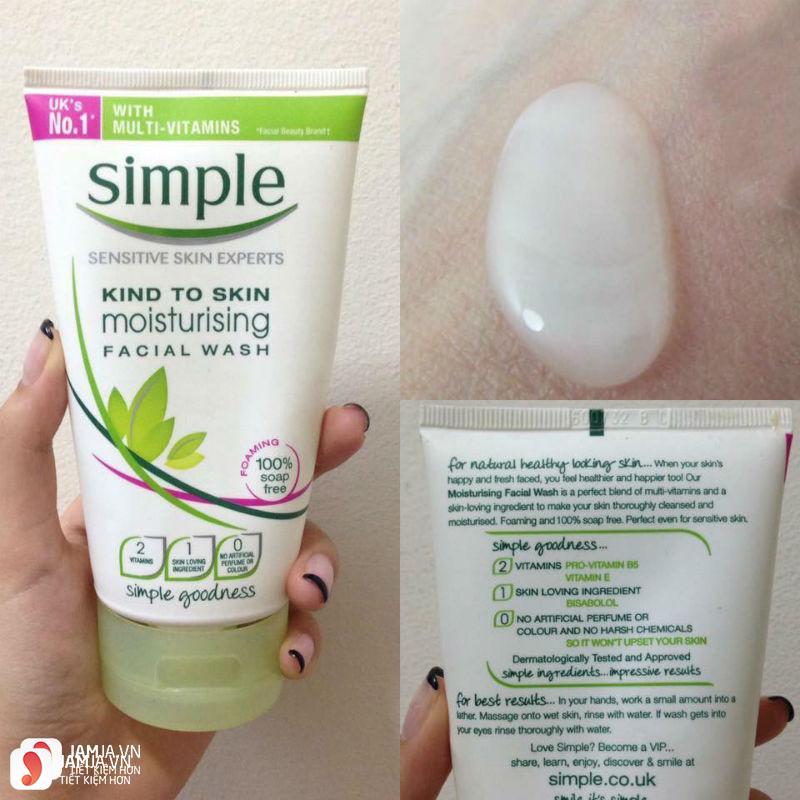 Simple Kind To Skin Moisturising Facial Wash 3