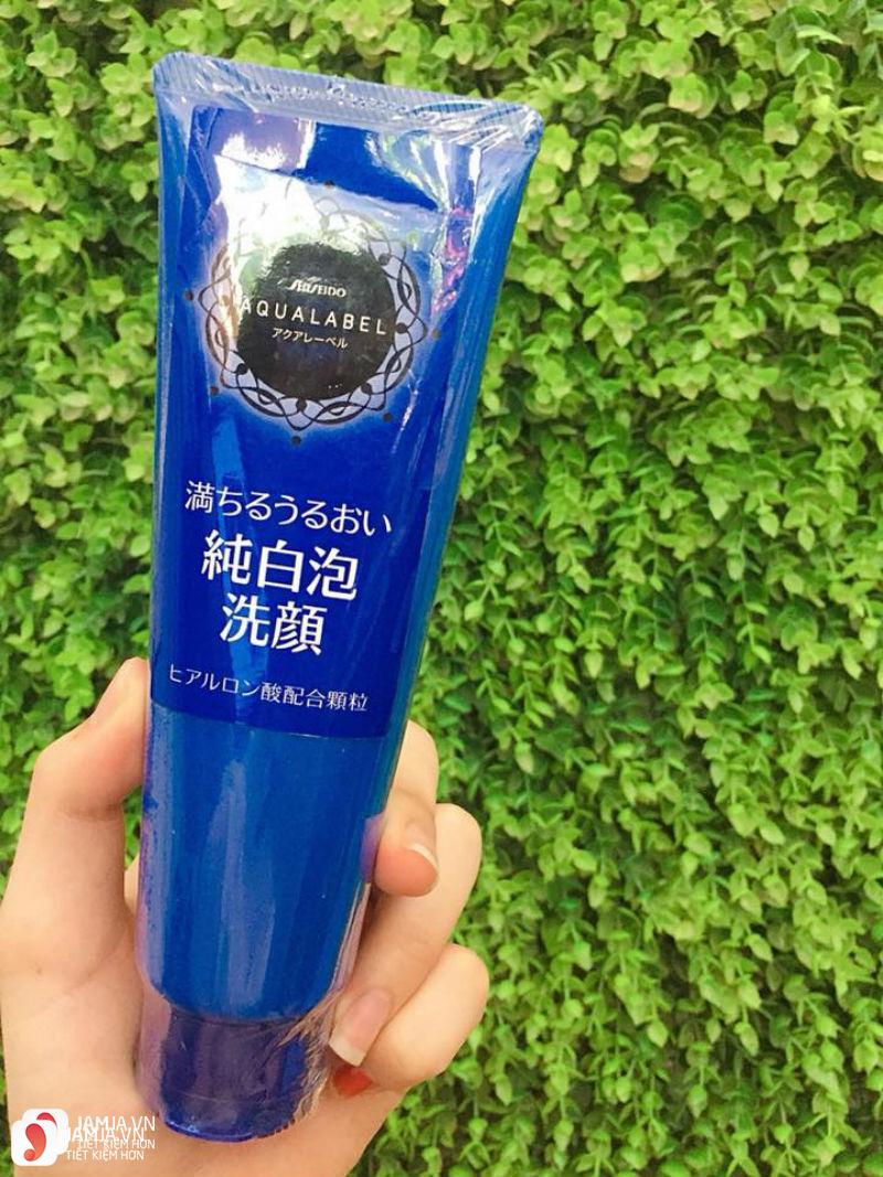Sữa rửa mặt Shiseido Aqualabel màu xanh 2