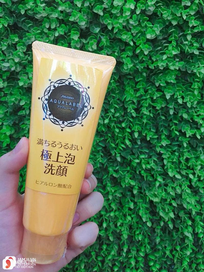 Sữa rửa mặt Shiseido Aqualabel wash EX màu vàng 1