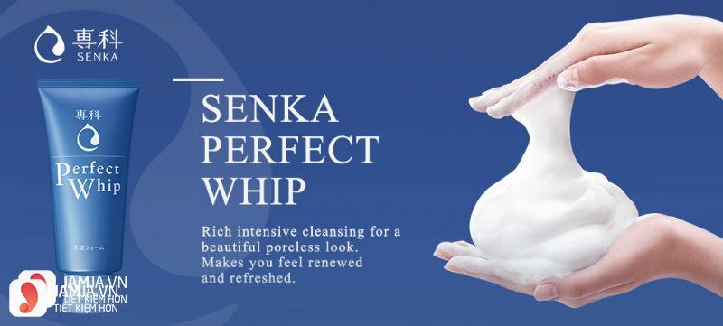 Sữa rửa mặt Shiseido Perfect Whip Senka 3