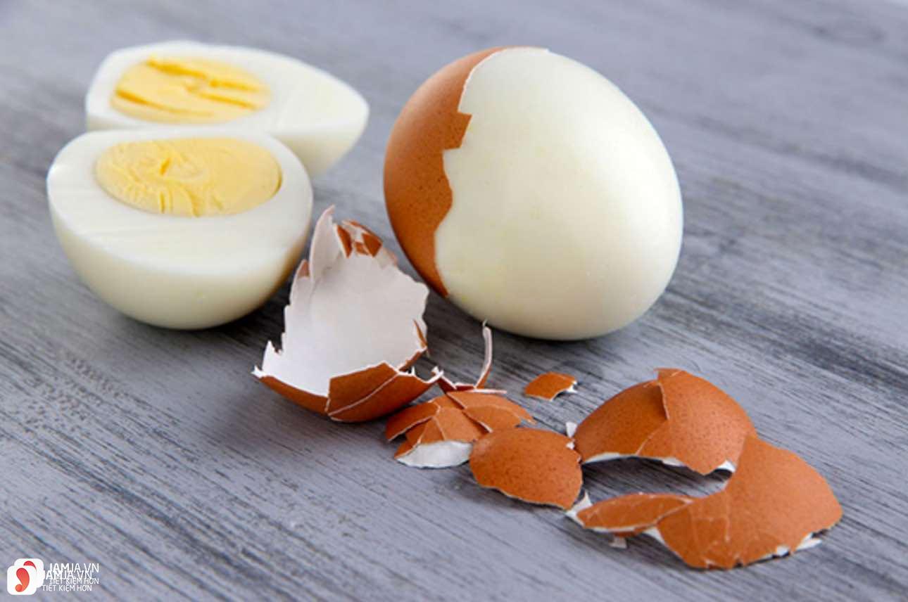 trứng gà luộc giảm cân