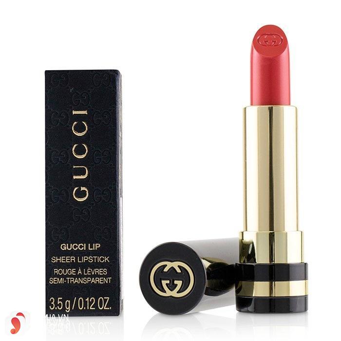 Review bảng màu son Gucci Sheer Lipstick 5