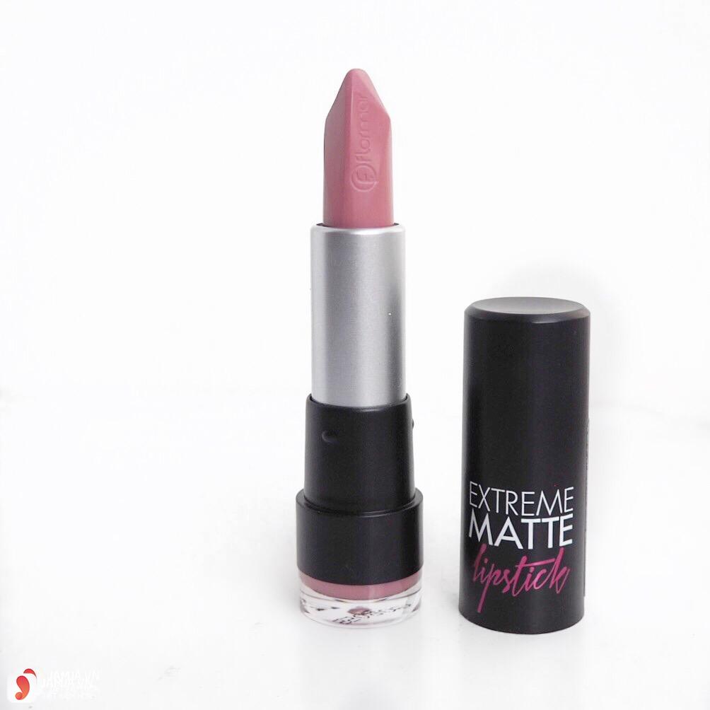 Review dòng son Flormar Extreme Matte Lipstick 2