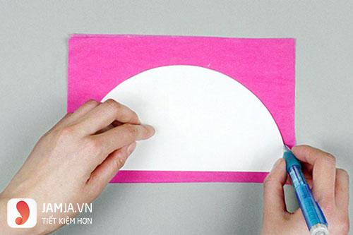Cách làm lồng đèn tròn bằng giấy - 3