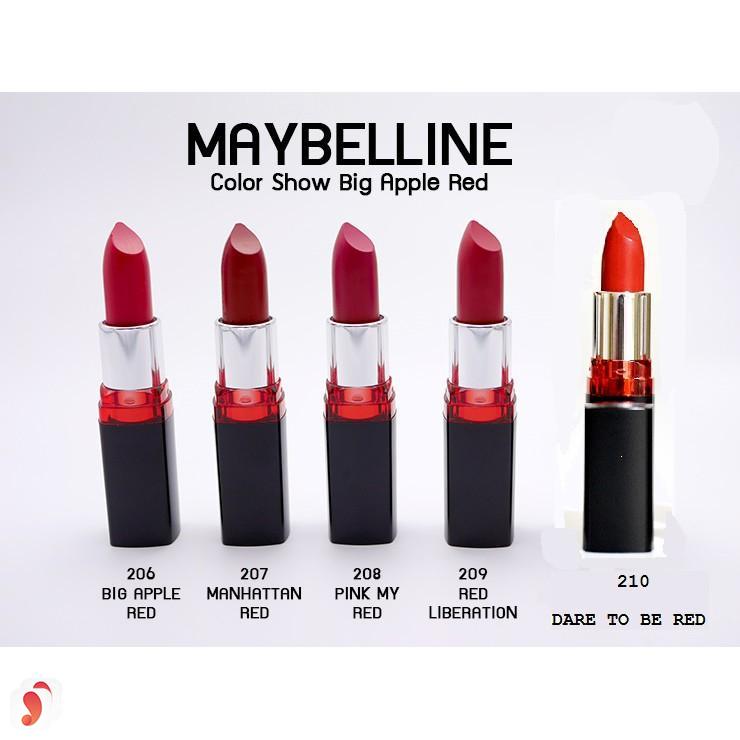 Son Maybelline Color Show Big Apple Red Creamy Matte #M209