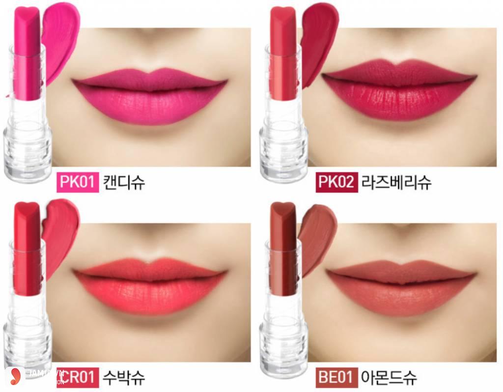 Holika Holika Heart Chiffon Cream Lipstick 1