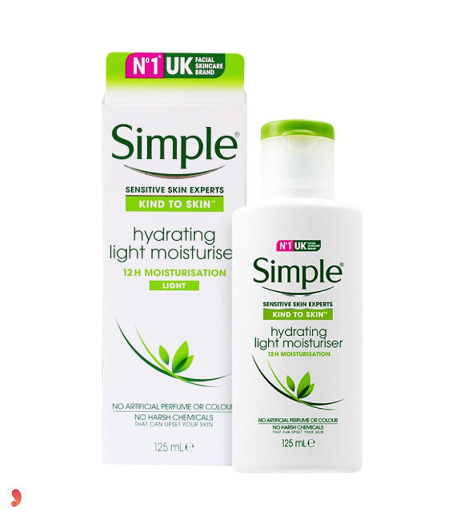Kem dưỡng ẩm cho da dầu Simple Kind To Skin Hydrating Light Moisturiser