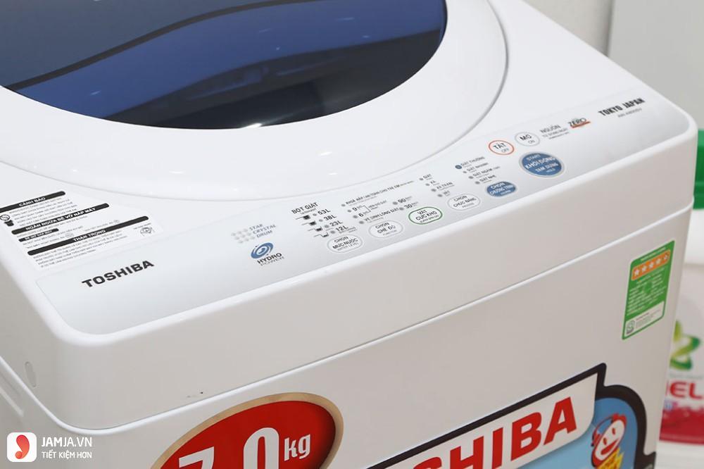 Thiết kế máy giặt cửa trên Toshiba AW- A800SV
