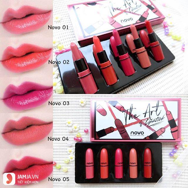 Bảng màu son NOVO LOVE IS THE ART lipstick 2
