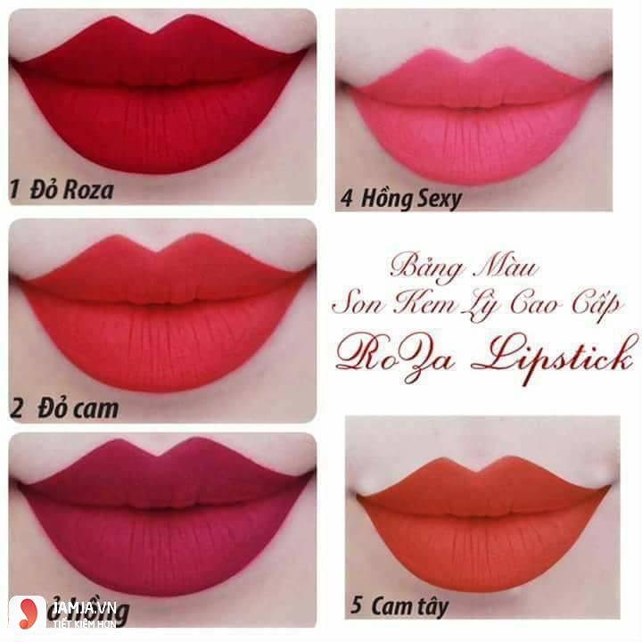 Bảng màu son RoZa lipstick 2