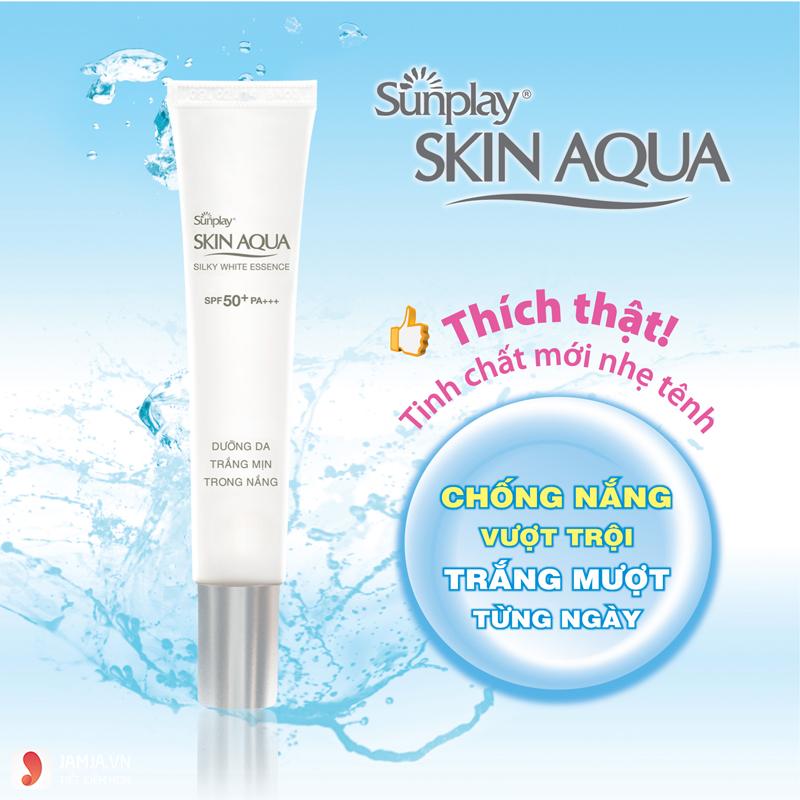 Kem chống nắng Sunplay Skin Aqua Silky White Gel 1