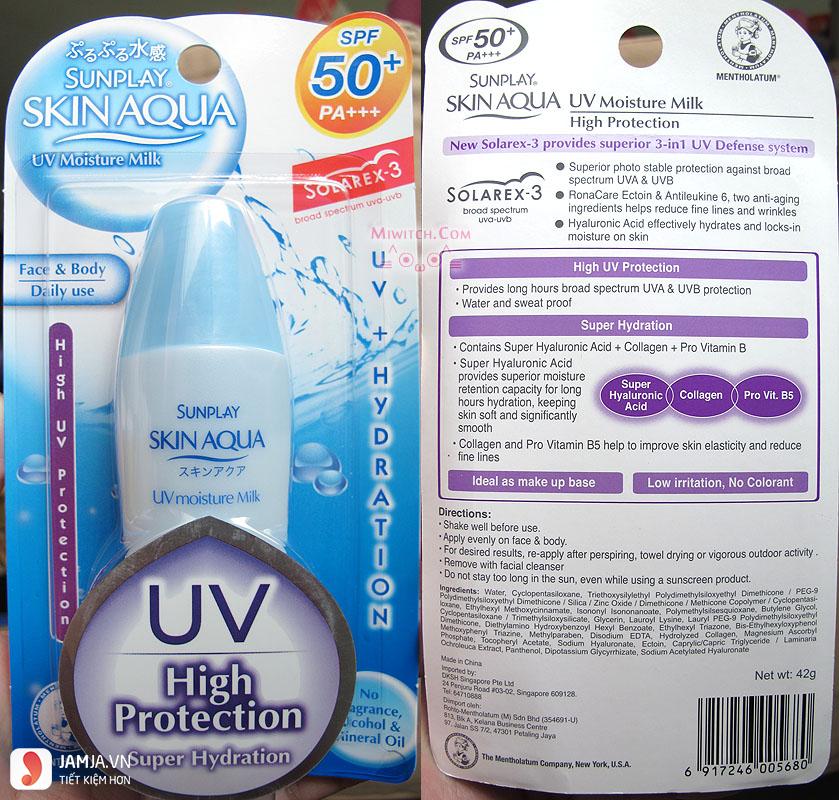 Kem chống nắng Sunplay Skin Aqua UV Moisture Milk 1