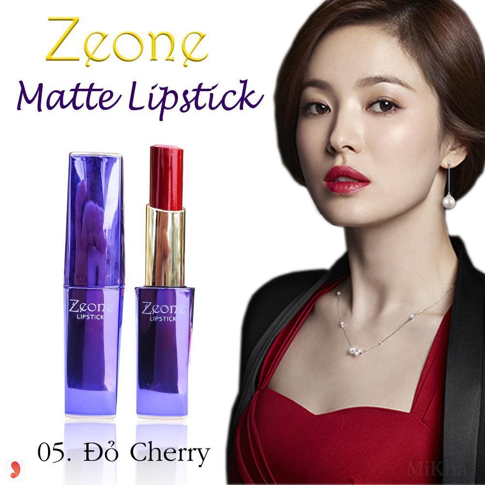 Khả năng bám màu của son Zeone Lipstick 1