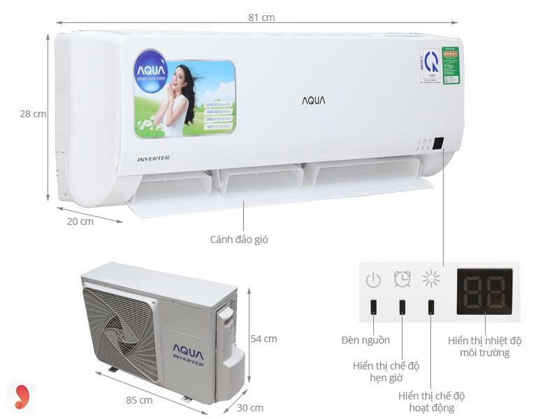 Máy Lạnh Inverter Aqua AQA-KCRV9WGSA 1