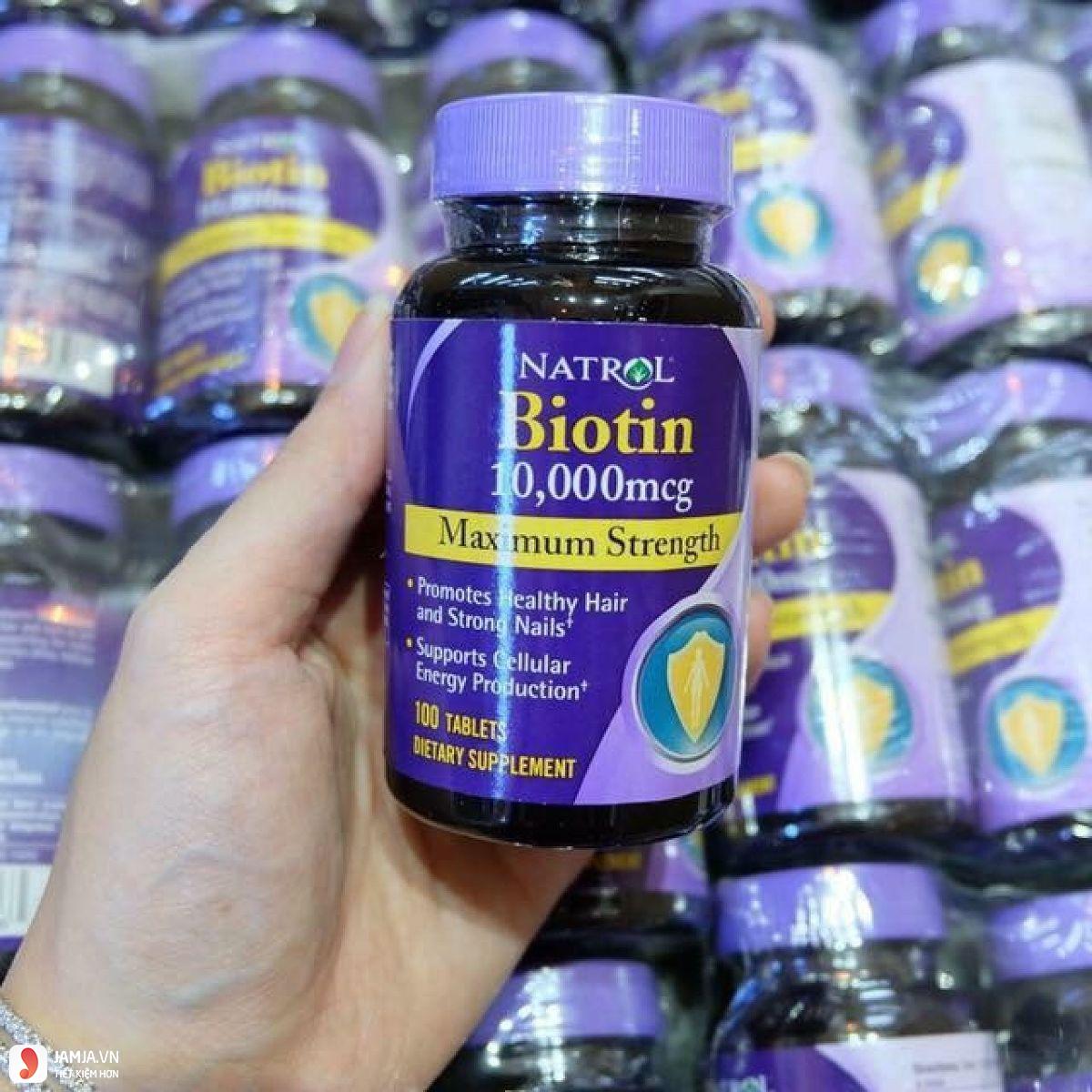 Review thuốc mọc tóc Biotin 10000 mcg